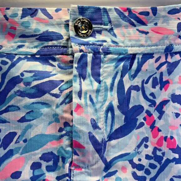 Lilly Pulitzer Womens Nicki Skort Breakwater Blue Wave Sz 10 - Picture 4 of 10